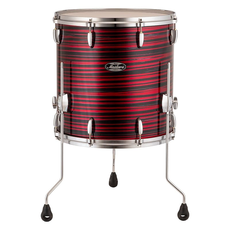 Pearl Masters Maple Mm6 Floor Tom 16x16 Red Oyster Swirl Reverb