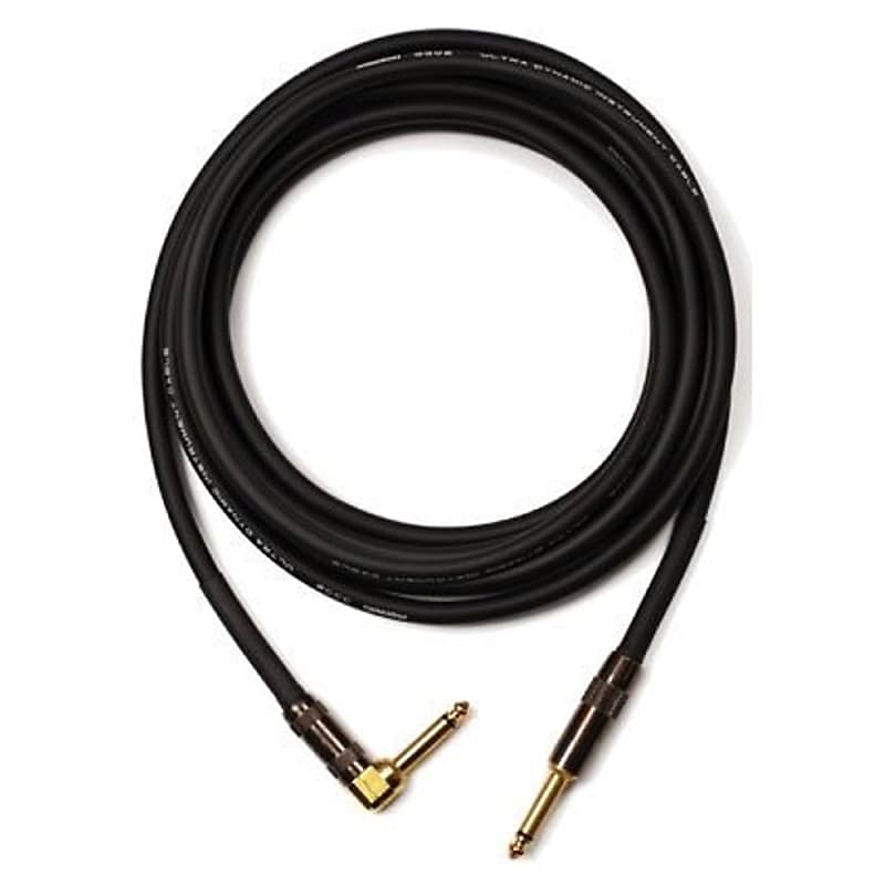 Mogami Platinum Electric Guitar Bass Keyboard Instrument Right Angle Cable, 6 ft image 1