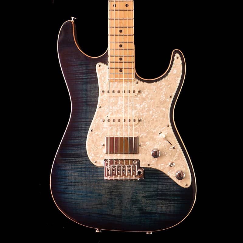 Tom Anderson 2014 Drop Top Classic Hollow Guitar in Arctic Blue