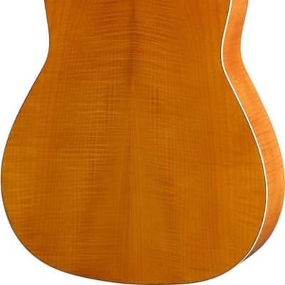 Yamaha FG840 Folk Dreadnought Acoustic Guitar, Flame Maple Body image 2