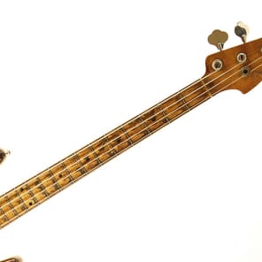 Vintage 1958 custom modified Fender P-Bass bass guitar with EMG pickups image 6