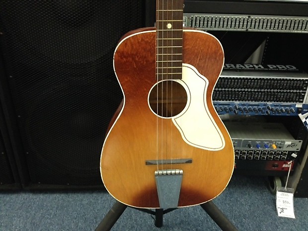 Vintage Airline Acoustic Parlor Guitar Sunburst 50 s 60 s Harmony old