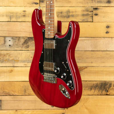 Fender Limited Edition Mahogany Blacktop Stratocaster HH Crimson Red image 4