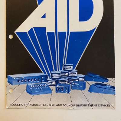 1976 ATD Brochure (Acoustic Transducer Systems) Pedals & Pickups image 1