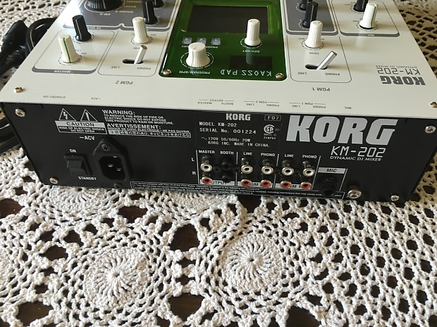 Korg KM-202 (2) Channel DJ Mixer with Integrated Kaoss Pad