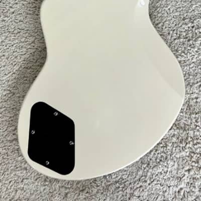 D'Angelico Premier Bedford Solid Body Electric Guitar, Antique White w/Bag image 4