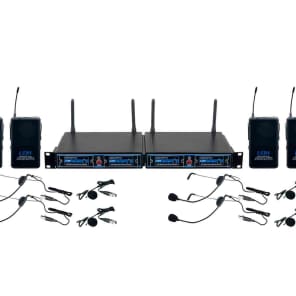 VocoPro UDH-PLAY 4-Channel Wireless Headset Microphone Package