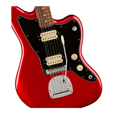 Fender Player Jaguar 6-String Hand-Shaped Alder Body 22-Fret Vintage-Style Bridge Electric Guitar with Pau Ferro Fingerboard (Right-Handed, Candy Apple Red) image 4