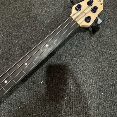 Benevolent Bass Cinque 4 String Fretless Upright Electric Bass 2023 - White Spruce/ Alder image 3