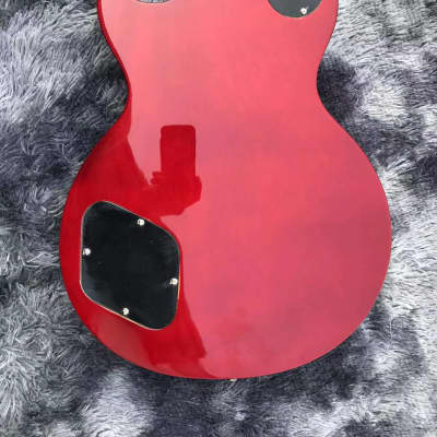 Custom Cherry Burst LP Style Guitar, Maple Neck, Rosewood Fingerboard Cherry Burst image 2