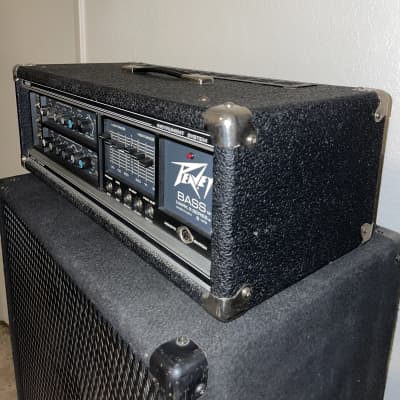 VINTAGE Peavey Mark III Bass/Guitar amp and 8 X 10 cabinet w/ horn image 4