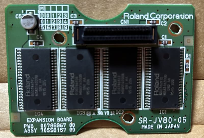 Roland SR-JV80-06 Dance Expansion Board 1990s - Green | Reverb