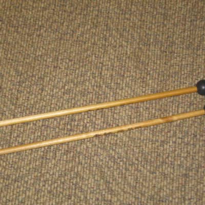 one pair new old stock A+ Mike Balter MB10AB (10AB) Hard Keyboard Mallets, 7/8" phenolic (plastic) round HEADS and natural birch HANDLES - mid to late 1990s (+ packaging) Unwound Series image 13