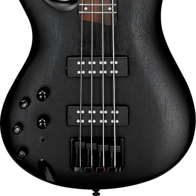 Ibanez SR300EBL SR Standard Left-Handed Bass Guitar, Weathered Black image 1