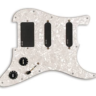 EMG KH20 Kirk Hammett S / S / 81 Prewired Pickguard / Pickup set white pearloid / black image 9