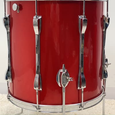 Ludwig 70s Mach 4 drum set 13/16/24/5x14 Supra and canister throne. Red Silk image 21