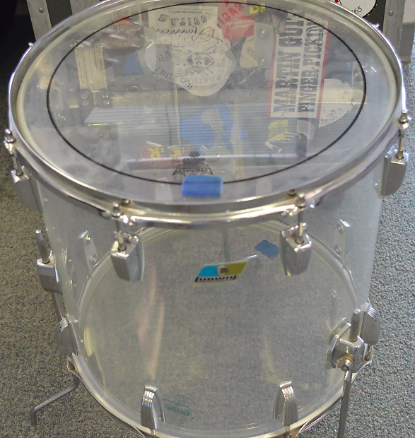 1970s Ludwig Vistalite 16x16" Floor Tom with Single-Color Finish image 2