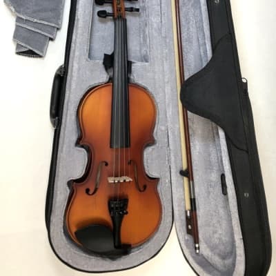 Pre-owned Mendini - 1/2 size Violin Outfit - Setup and ready to play. image 1