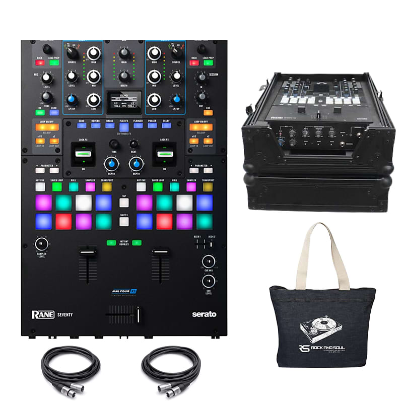 Rane Seventy DJ Mixer + ProX Case Black image 1
