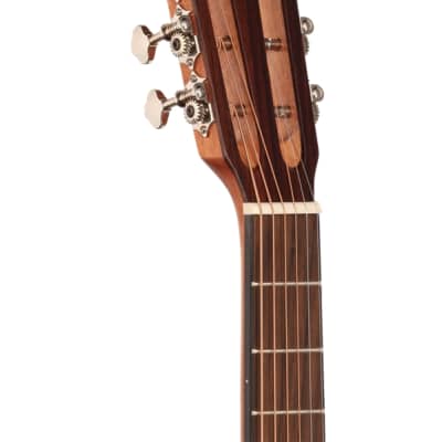 Alvarez AP66ESHB Parlor Acoustic Electric Guitar Mahogany Shadowburst image 4
