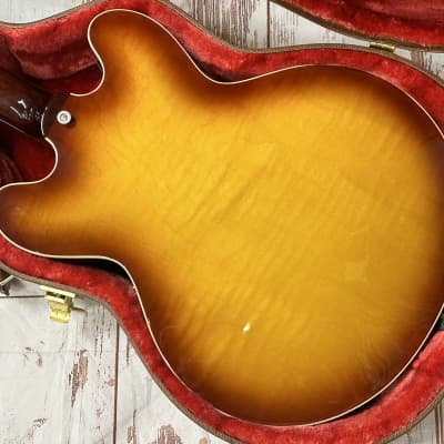 Gibson ES-335 Figured 2023 Iced Tea New Unplayed Auth Dlr 8lb 8oz #075 image 10