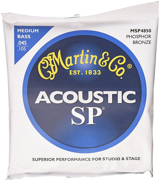 Martin MSP4850 SP 92/8 Medium Acoustic Bass Strings image 1