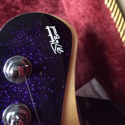 Tagima Chameleon  hand made in Brazil guitar 2019 purple sparkle image 5