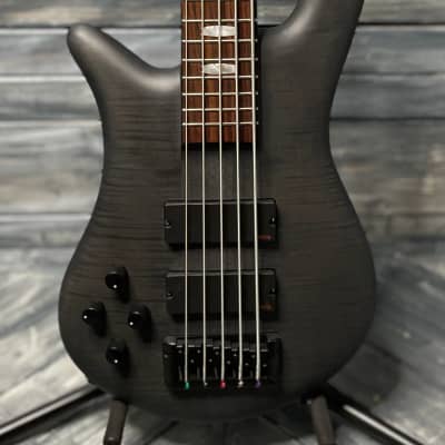 Spector Left handed Euro 5 LX EURO5LXMBKSLH 5 String Electric Bass Guitar- Trans Black Stain Matte image 1