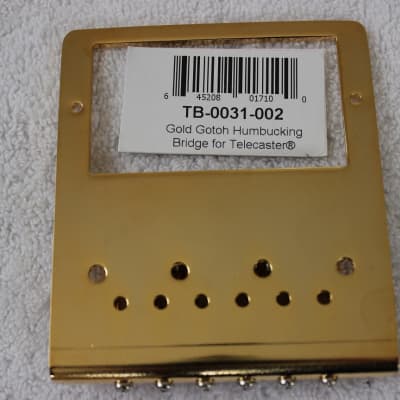 Fender/Gotoh Humbucker Telecaster Gold Hardware Set Modern GTC302 6-saddle Bridge Tele TB-0031-002 image 5