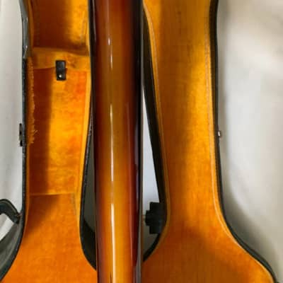 Vintage Early 70's Made In Japan Univox Matsumoku Violin Bass w/Original Case VG image 8