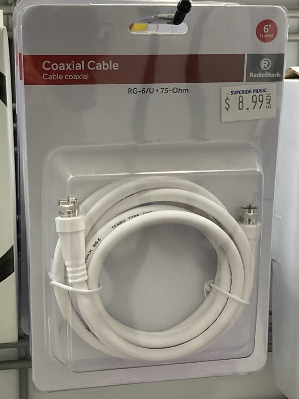 Radio Shack 6 FT coax Cable 2022 Reverb
