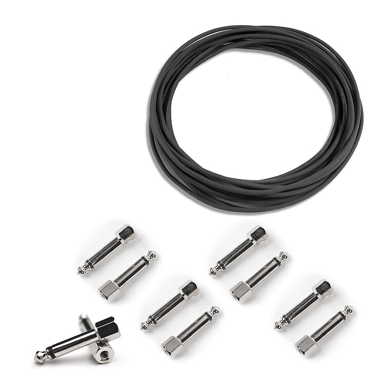 Evidence Audio Solderless Patch Cable Kit (10' Black Reverb
