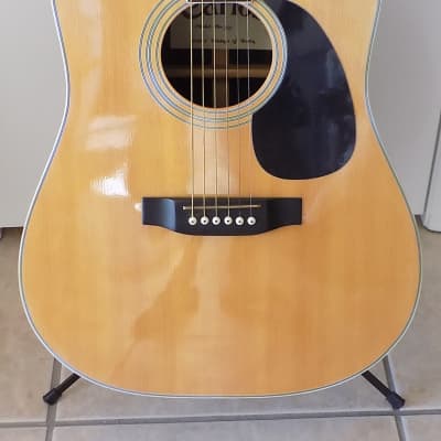 Carlos Model 260 Acoustic Dreadnought Guitar /  Hard Case / Good to VG Condition / Vintage Korean image 1