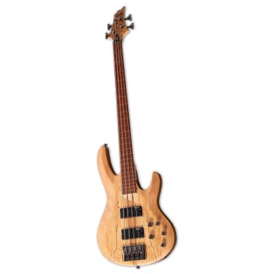 ESP LTD B-204SM Fretless Bass Guitar - Natural Satin image 3