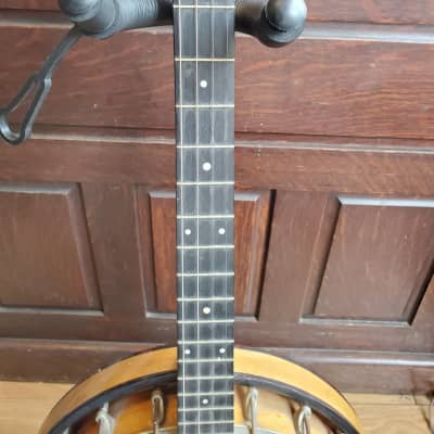 Antique 1930s Sterling Tenor Banjo ~ New Tailpiece and Bridge ~ With NOCC ~ Newly Reduced Price ! image 3