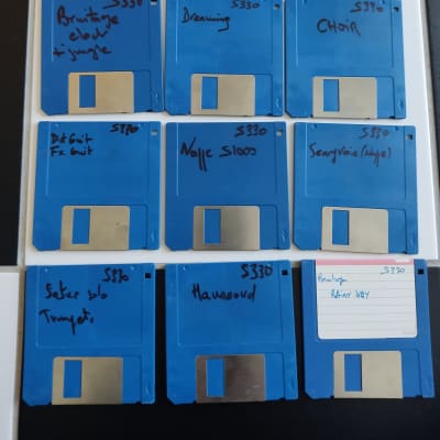 Roland S-330 floppy disks sound bank
