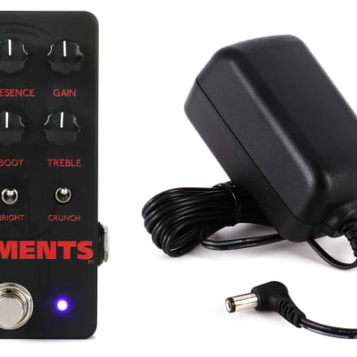 Keeley Filaments High Gain Distortion Pedal  Bundle with Dunlop ECB-004 18 Volt 500mA Power Supply image 1