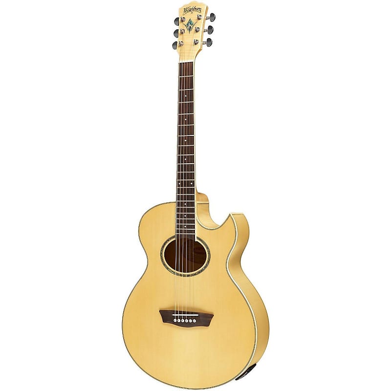 Washburn EA20 Festival Series Florentine Cutaway with Electronics Natural