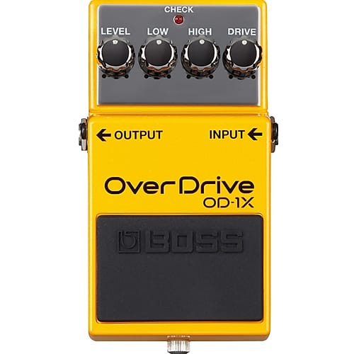 【美品】BOSS OD-1X【中古】 Boss OD-1 Overdrive 1980 Japan Vintage Pedal JRC4558D Silver