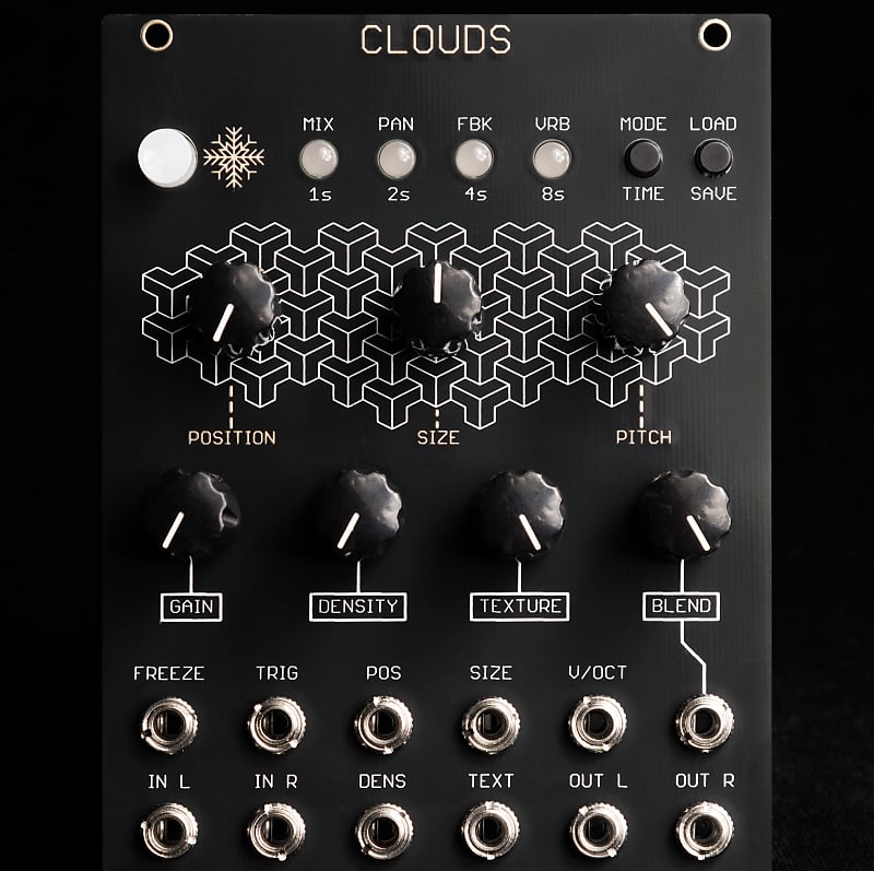 Mutable Instruments Clouds Clone Granular Synthesizer Eurorack Module New Black/Gold Build image 1