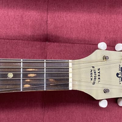 Harmony H1214 Archtone Acoustic Archtop Guitar 1950's - Blond with Faux Flame image 12