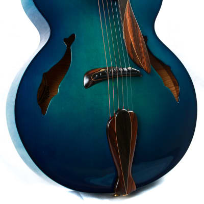 Washburn Blue Dolphin Yuriy Shishkov Masterpiece Archtop Acoustic Guitar image 1