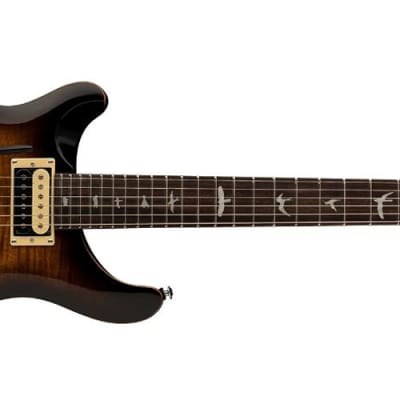 PRS SE Custom 24 Electric Guitar - Black Gold Sunburst Left image 2