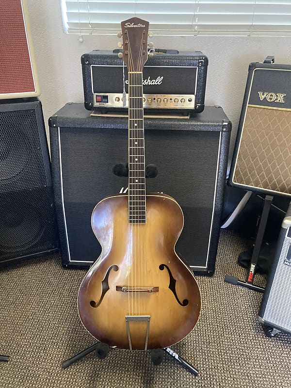 Silvertone Archtop N-3 1960's - Sunburst image 1