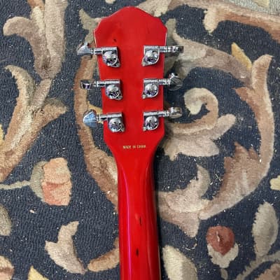 Oscar Schmidt by Washburn Delta King OE30 Cherry Red image 7