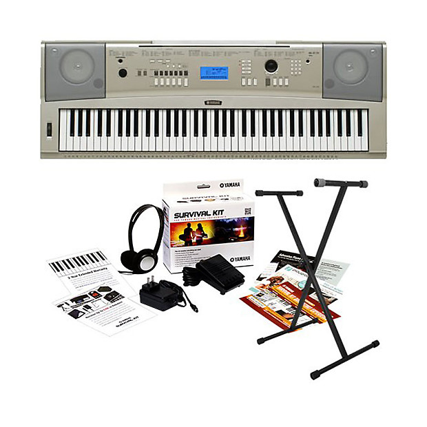 Yamaha YPG 235 Portable Grand Keyboard Bundle w Stand and
