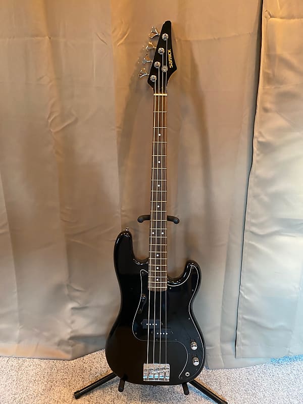 Samick LB11 BK 4 String Electric Precision Bass Guitar Reverb