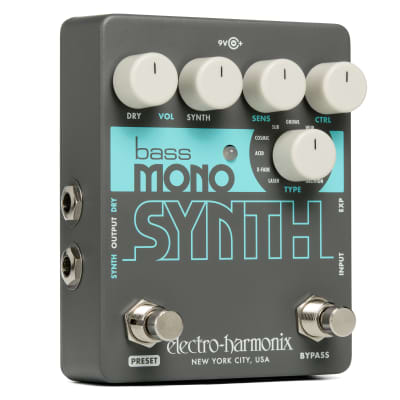 Electro-Harmonix EHX Bass Mono Synth Bass Synthesizer Effects Pedal image 3