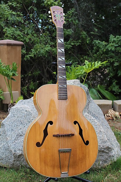希少　シルバートーン　Silvertone arched top guitar SILVERTONE Vintage 1969 Arch Top Acoustic Jazz Blues Guitar