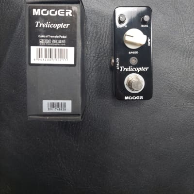 Mooer Trelicopter Tremolo Guitar Effect Pedal 2010s - Black for sale